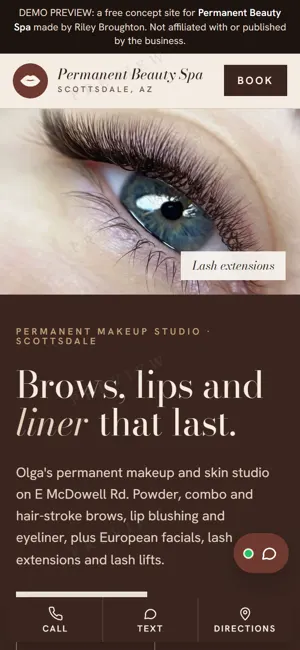 Permanent Beauty Spa LLC phone view